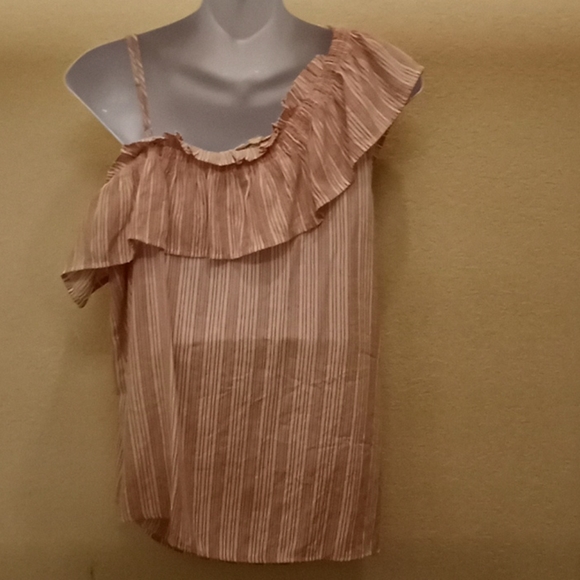 Sweet Wanderer Striped One Shoulder Top - Picture 4 of 10